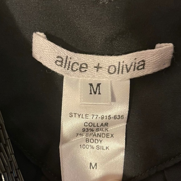 Alice + Olivia Silk Beaded Blouse - Picture 7 of 7